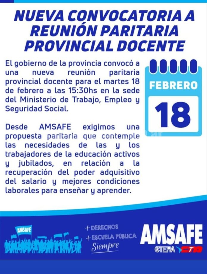 La paritaria docente en el centro de la escena a una semana del inicio ...